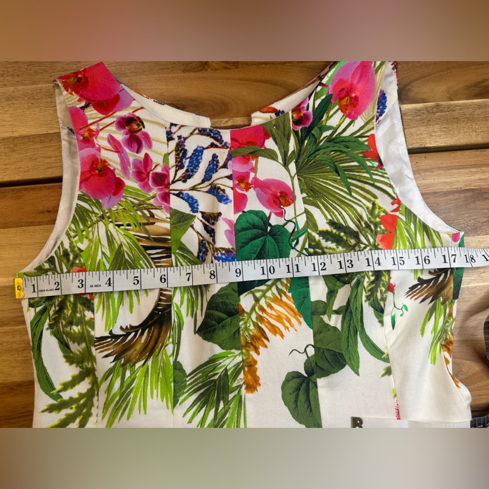 COPY - Zara Floral Print Tulip Sleeveless Dress| Size L - Picture 3 of 10